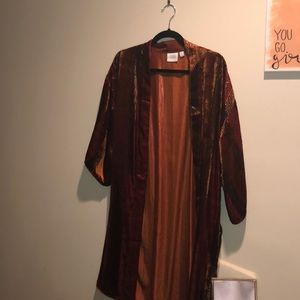 Anthropologie Velvet Kimono